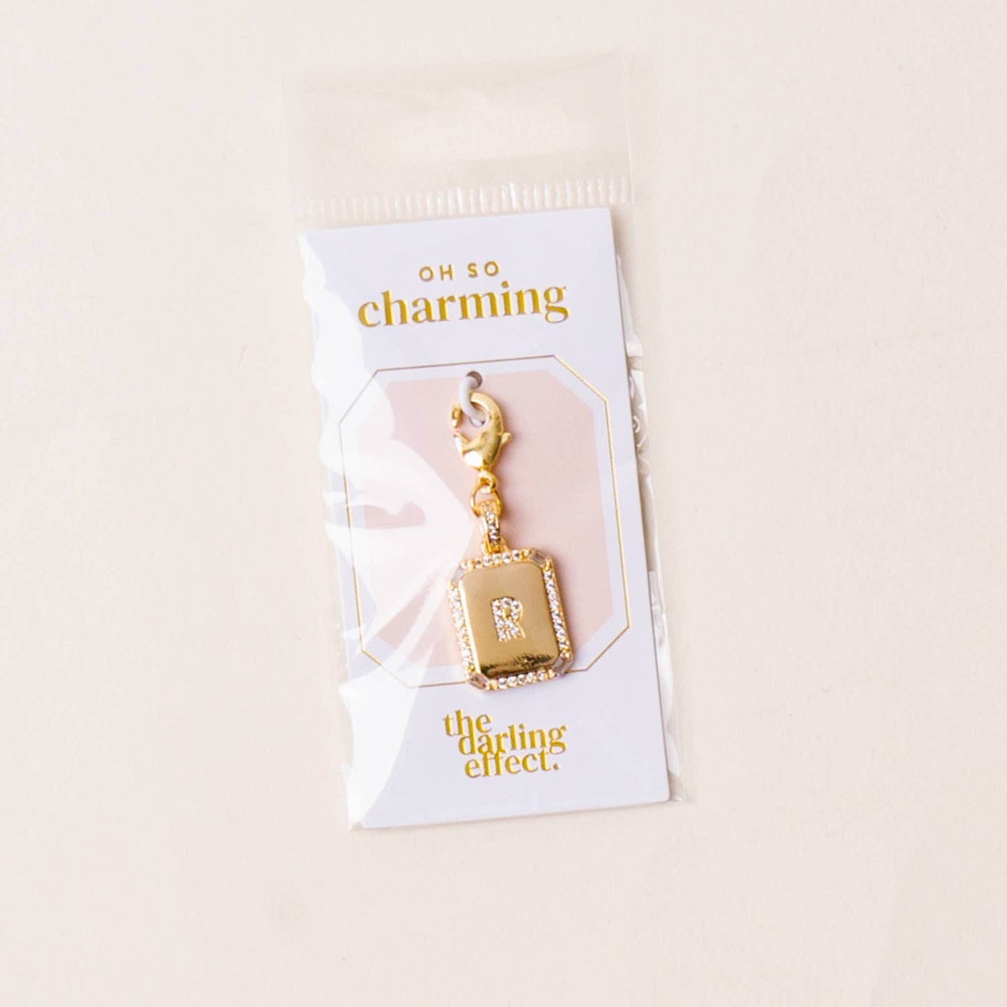 The Darling Effect - Jewelry Charm Initial Letter Gold-R