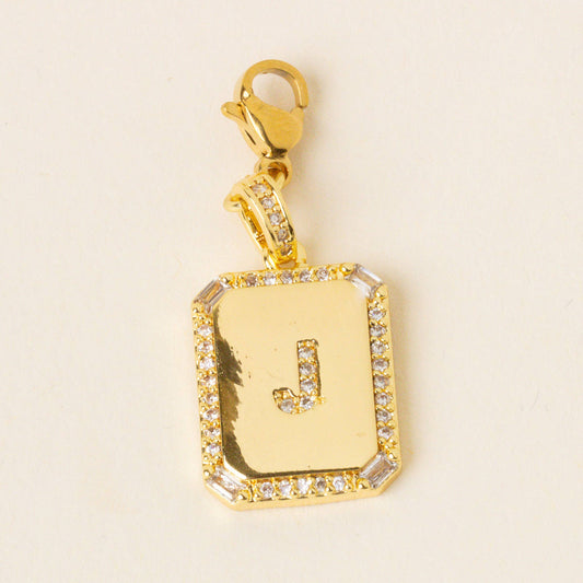 The Darling Effect - Jewelry Charm Initial Letter Gold-J