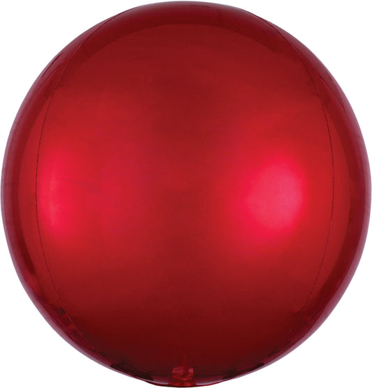 16"A Orbz Red Mylar Balloon
