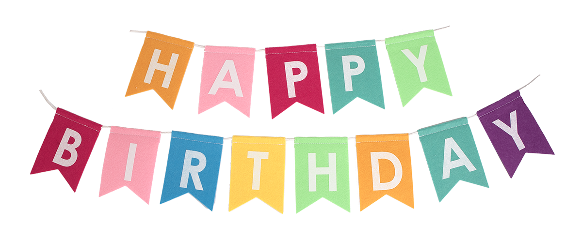 Happy Birthday Felt Banner