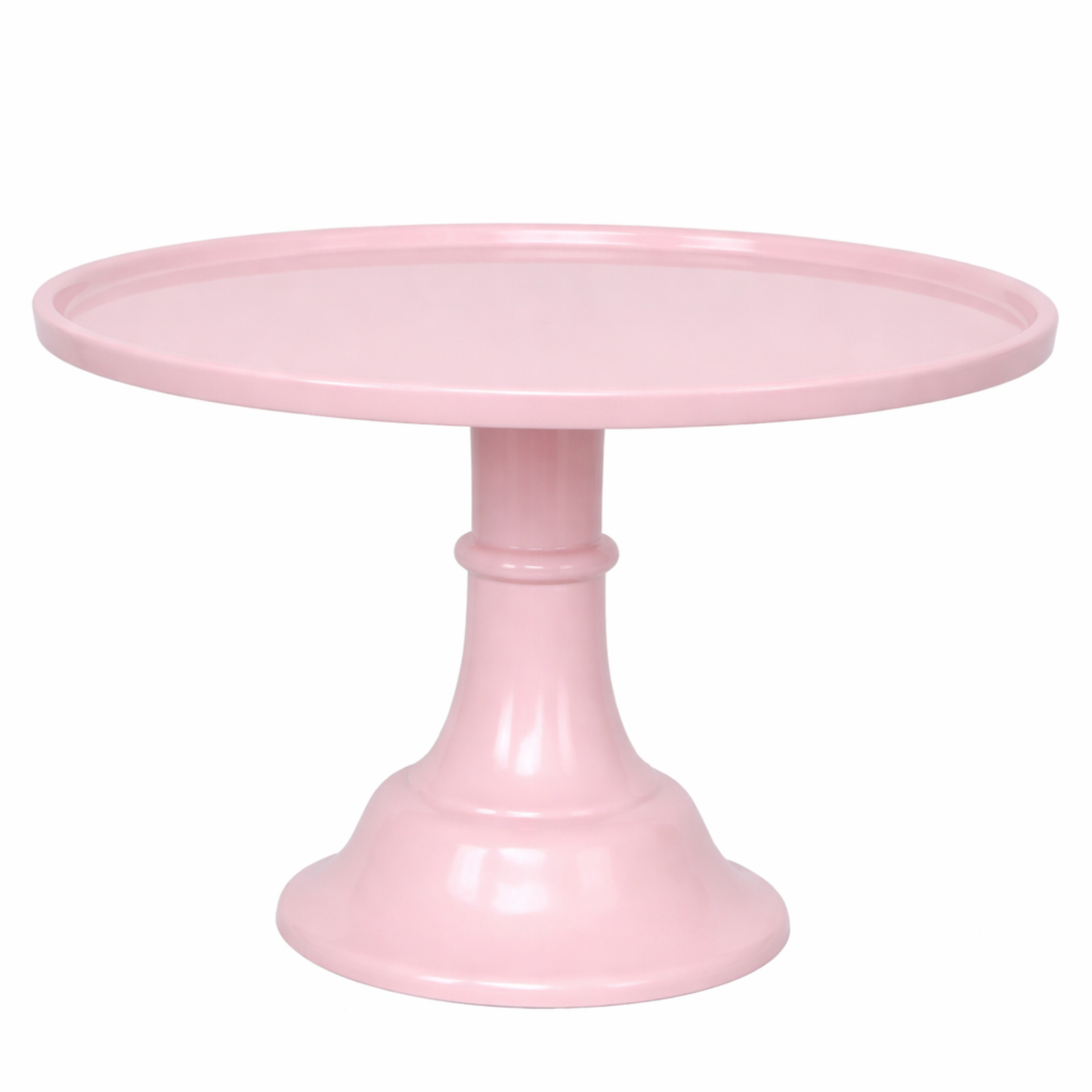 LARGE PETAL PINK PEDESTAL MELAMINE CAKE STAND