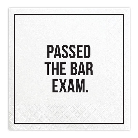 5" Cocktail Napkins - Passed The Bar Exam