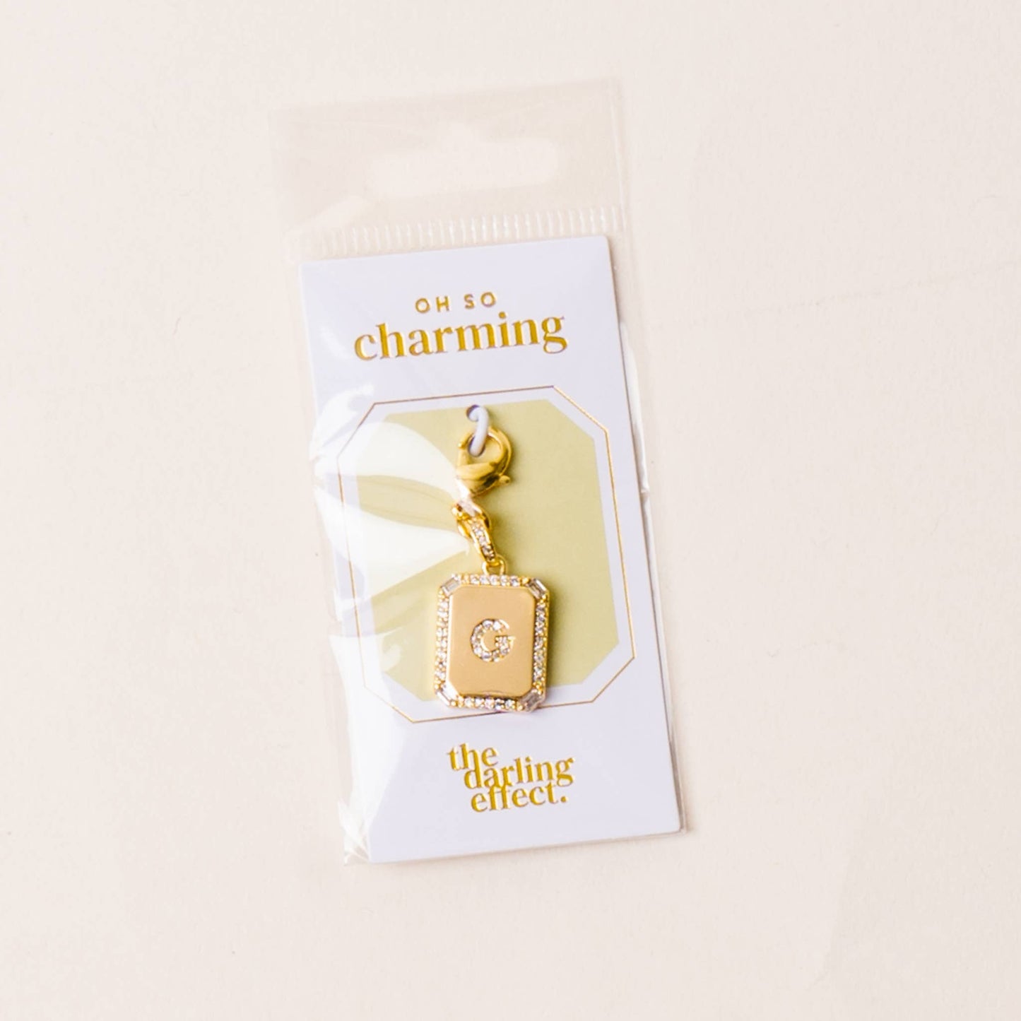 The Darling Effect - Jewelry Charm Initial Letter Gold-G