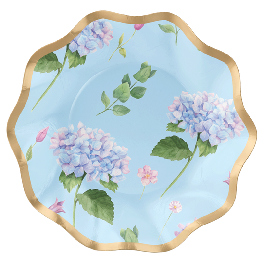 Appetizer/Dessert Bowl Hydrangea Foil/8pk