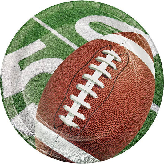 Bulk Party Decor - Football Party Paper Dessert Plates, 8/Pkg