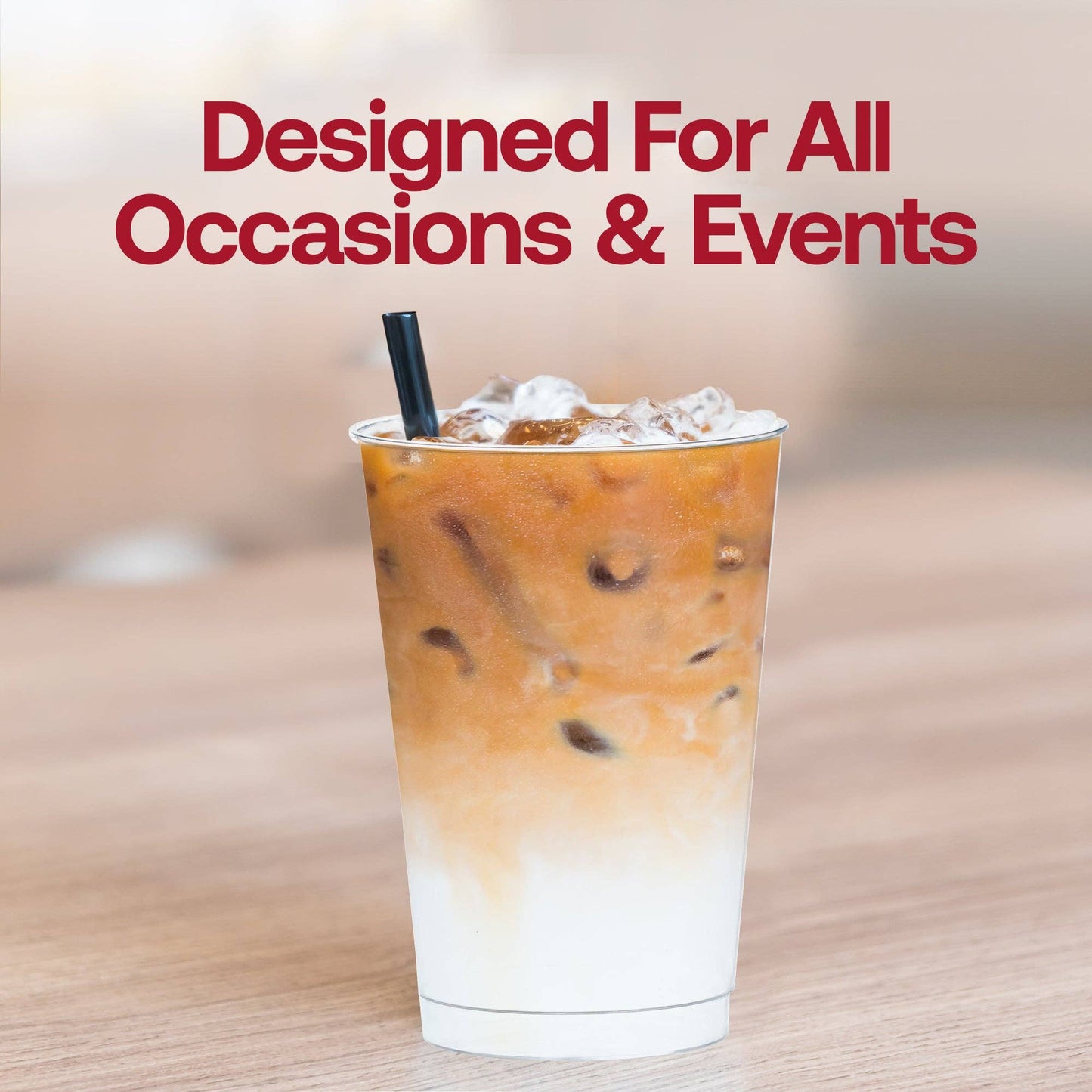 12 oz. Clear White Disposable Plastic Party Cups