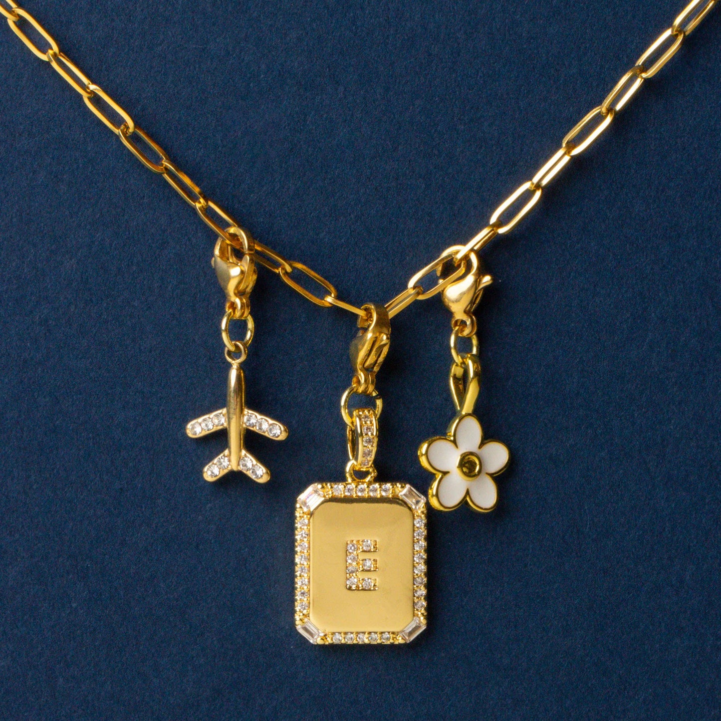The Darling Effect - Jewelry Charm Initial Letter Gold-H