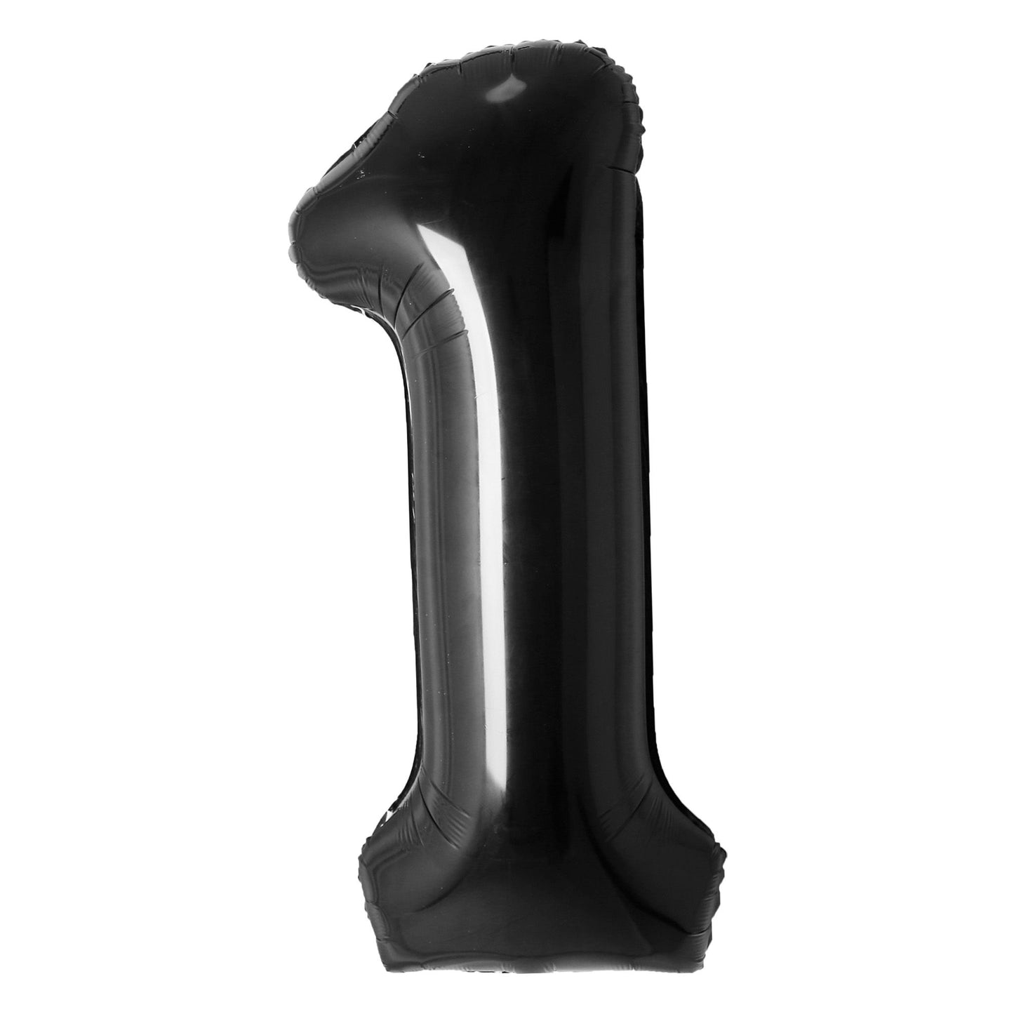 34" Black Number 1 Mylar Balloon