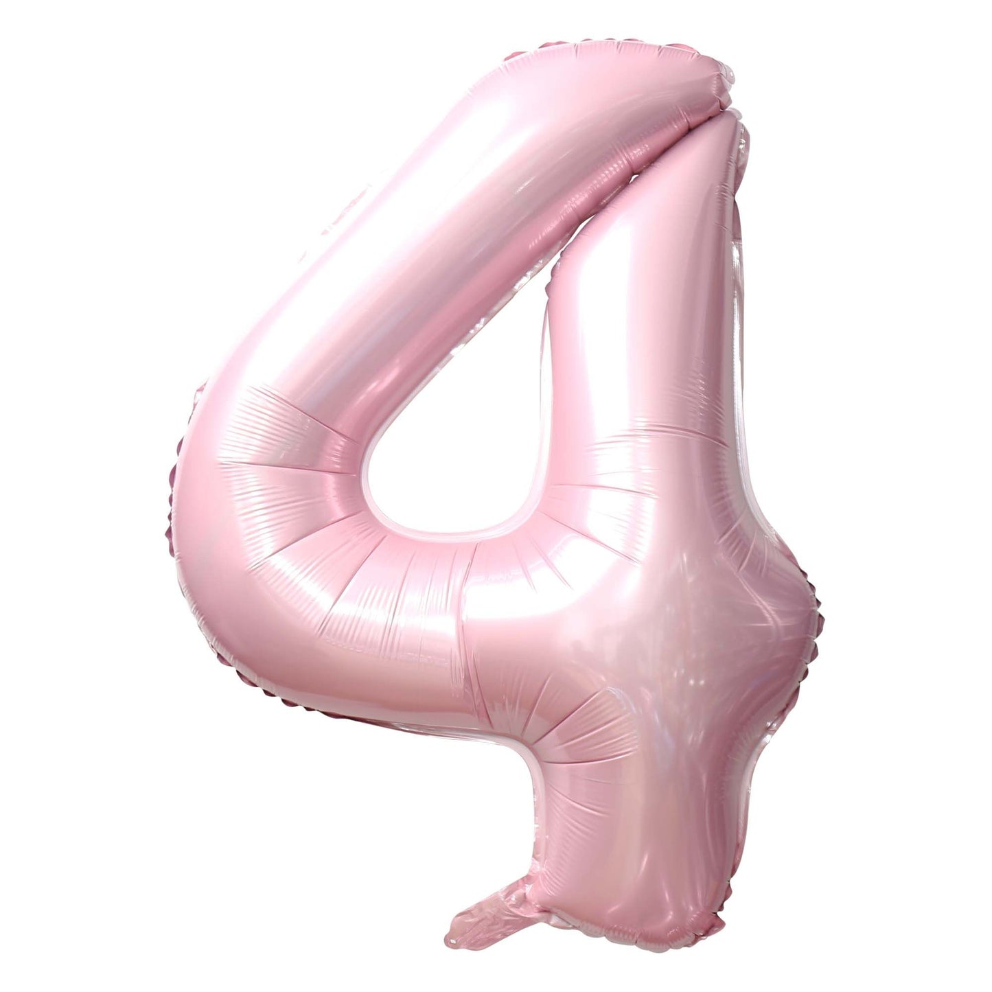 34" Baby Pink Number 4 Mylar Balloon