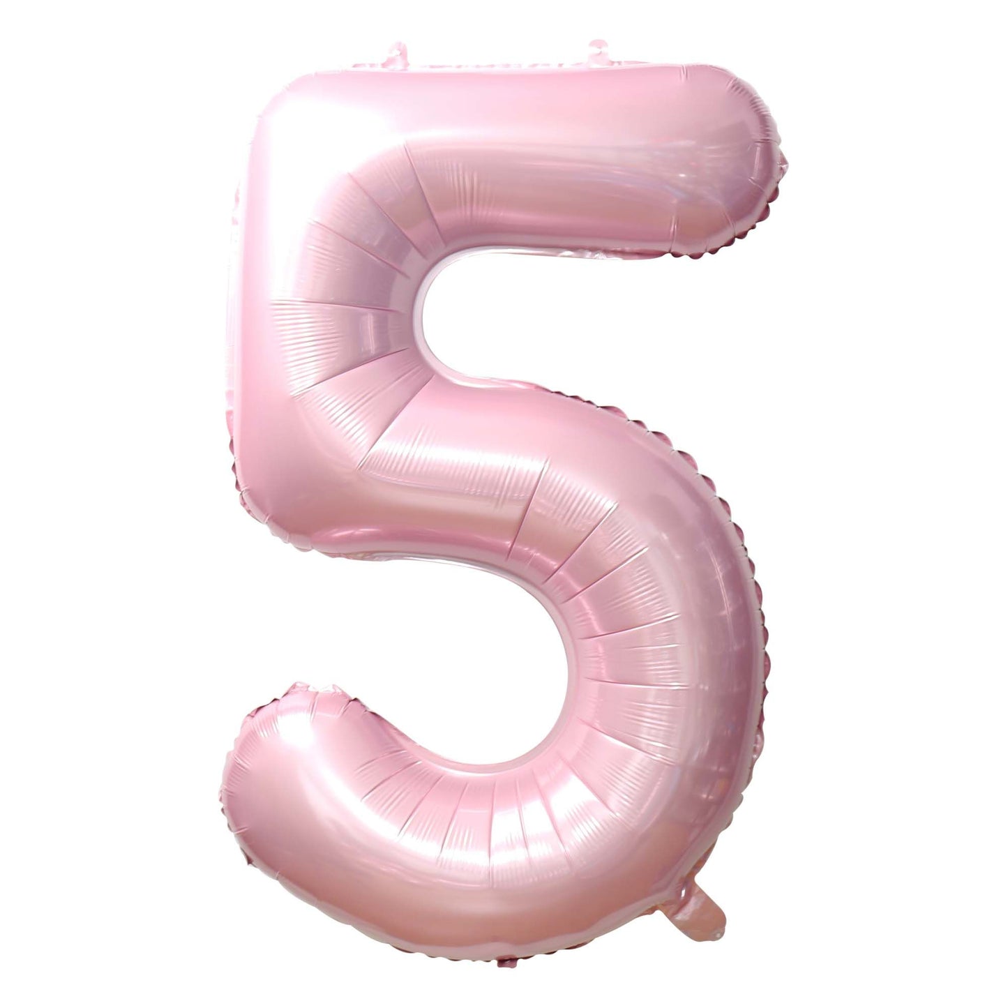 34" Baby Pink Number 5 Mylar Balloon