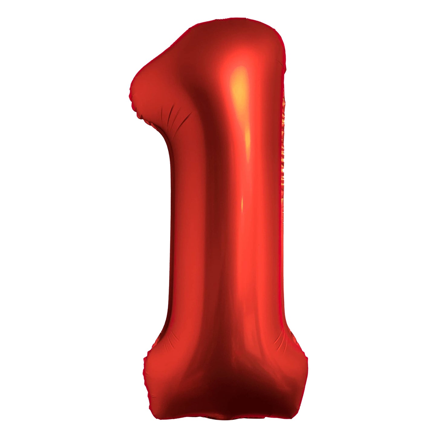 34" Chrome Red Number 1 Mylar Balloon