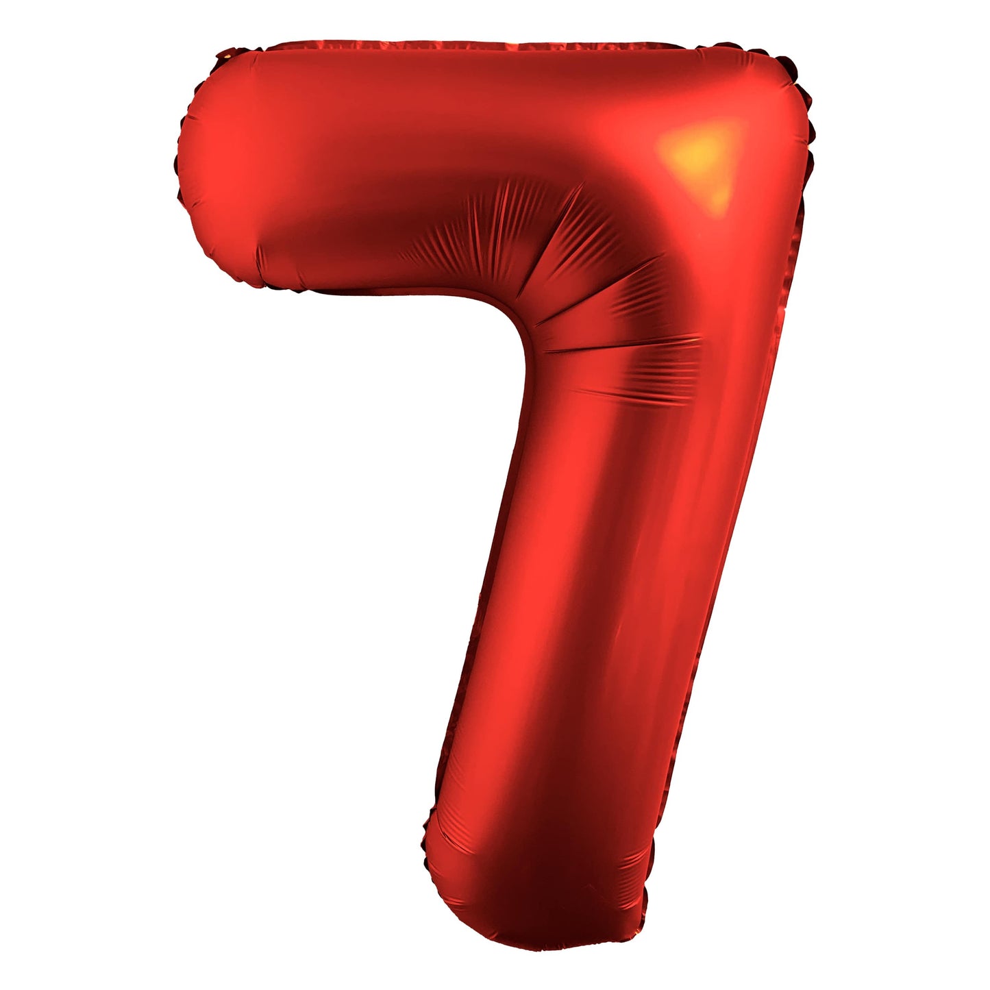 34" Chrome Red Number 7 Mylar Balloon
