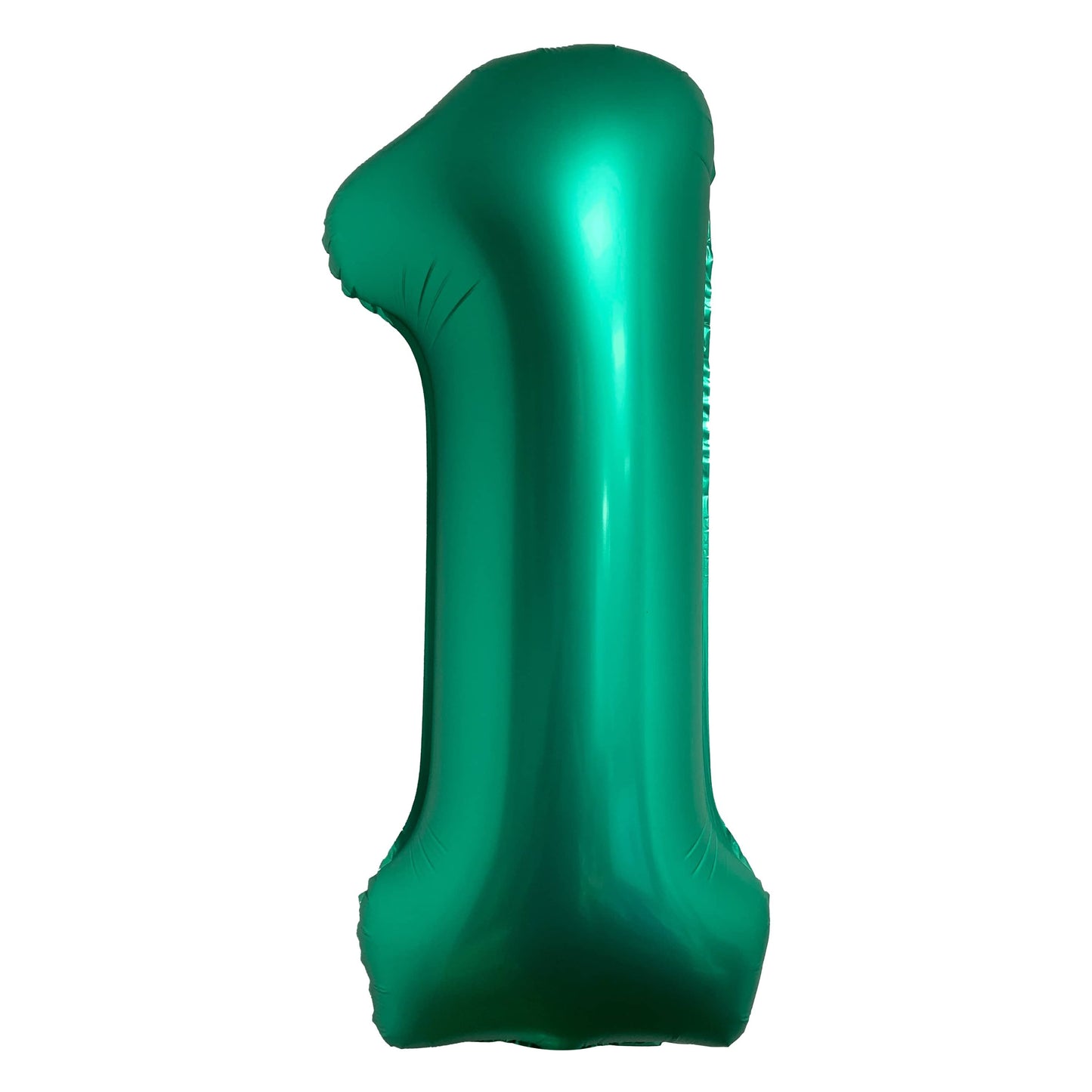 34" Chrome Green Number 1 Mylar Balloon