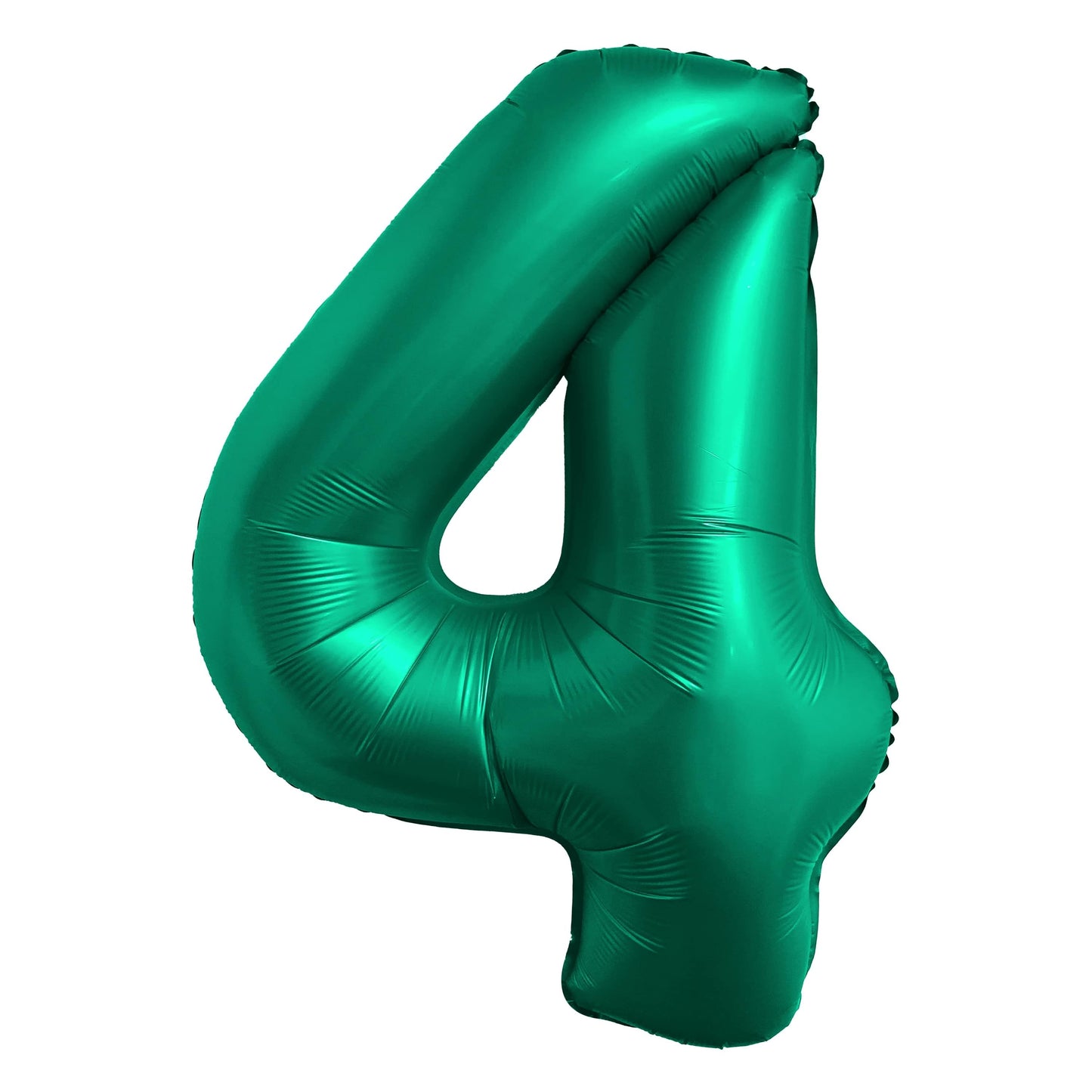 34" Chrome Green Number 4 Mylar Balloon