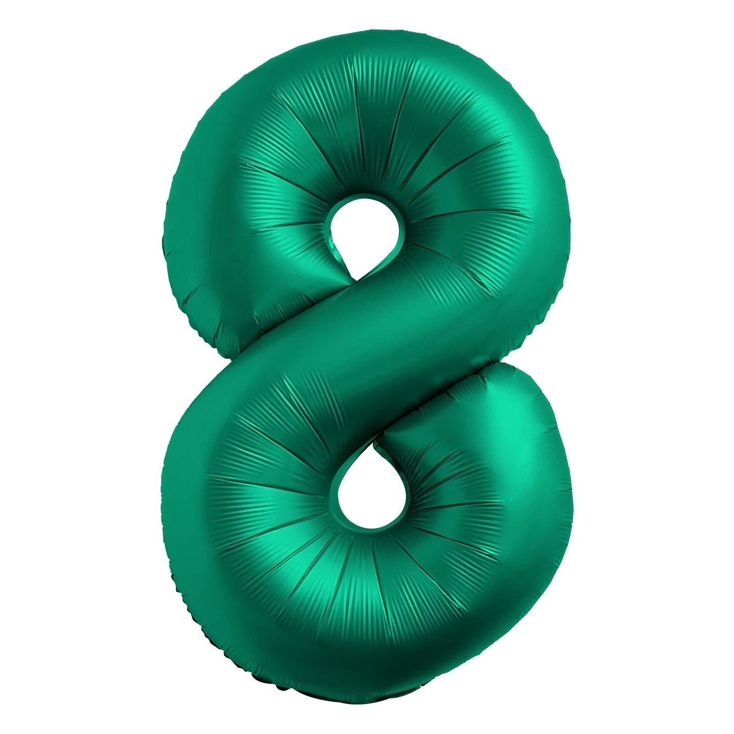 34" Chrome Green Number 8 Mylar Balloon