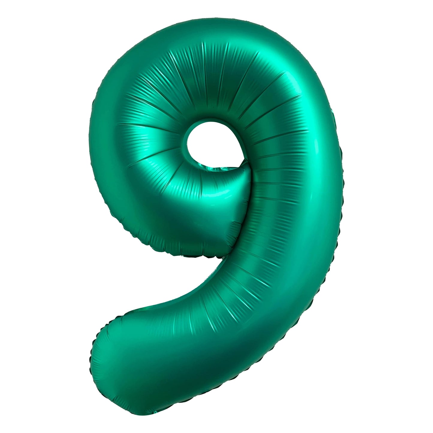 34" Chrome Green Number 9 Mylar Balloon