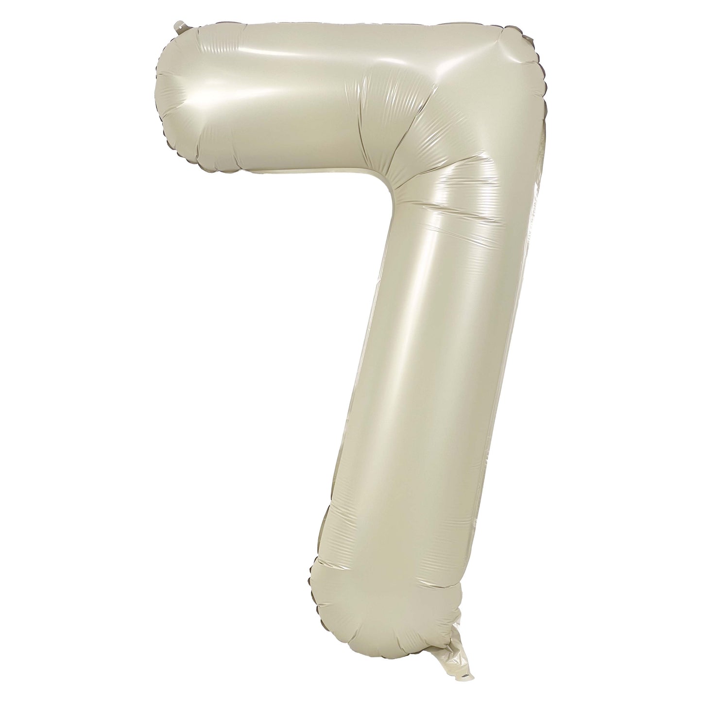 34" Cream Number 7 Mylar Balloon