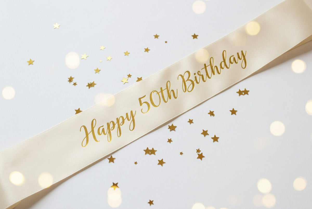 50th Birthday Sash