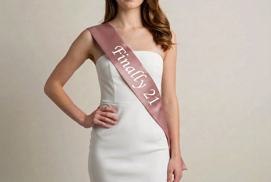 Finally 21 Birthday Sash