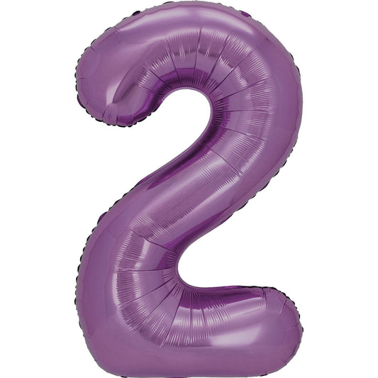 34" Lavender Mylar Balloon Number 2