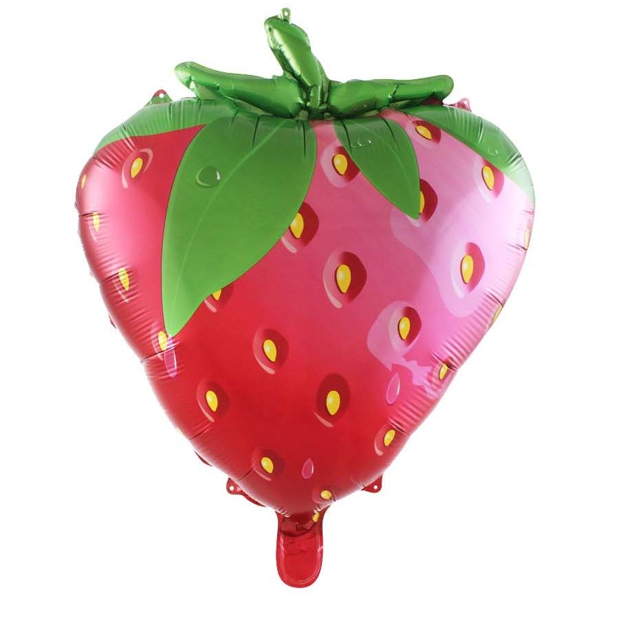 21" Strawberry Mylar Balloon