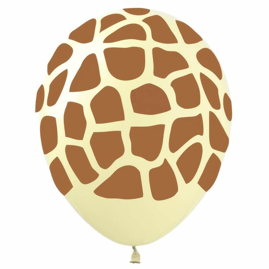 Giraffe Print Latex Balloon