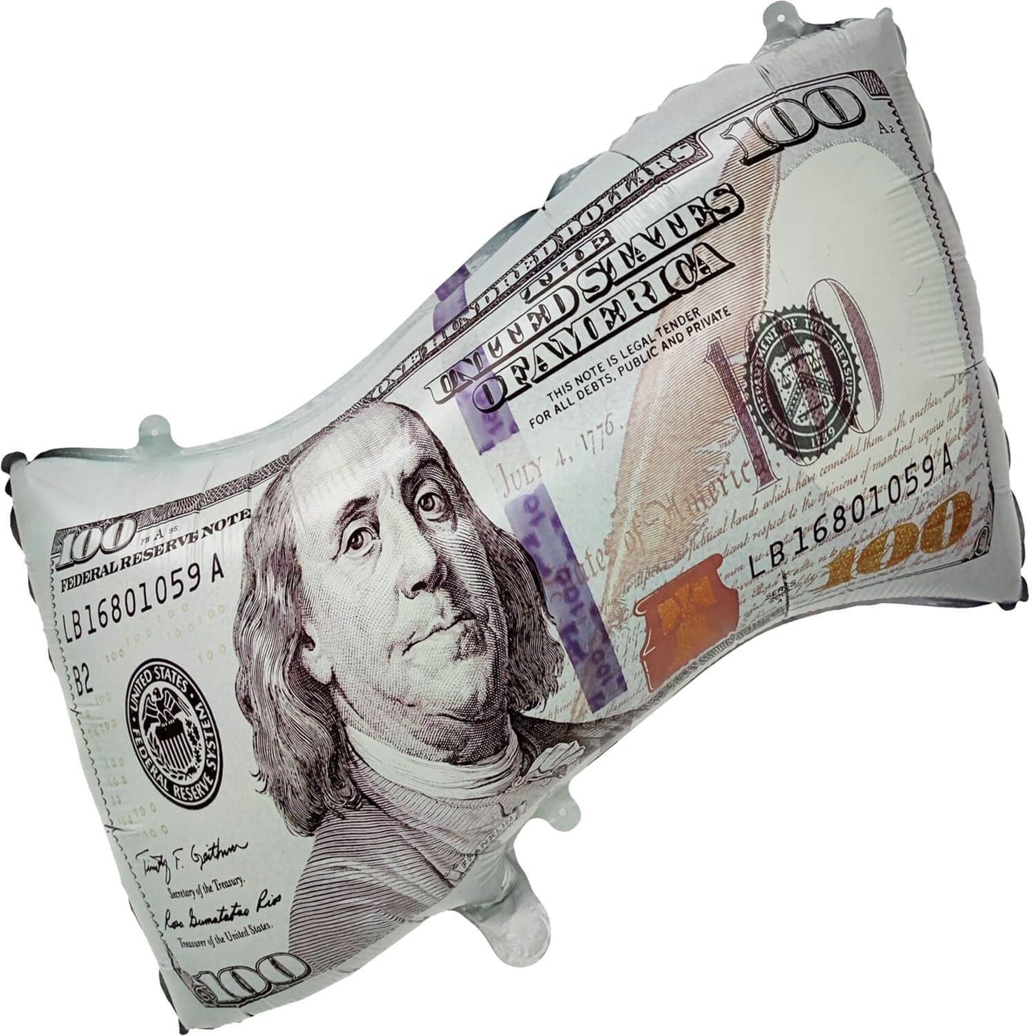 26 inch  100 Dollar Bill Mylar Balloon