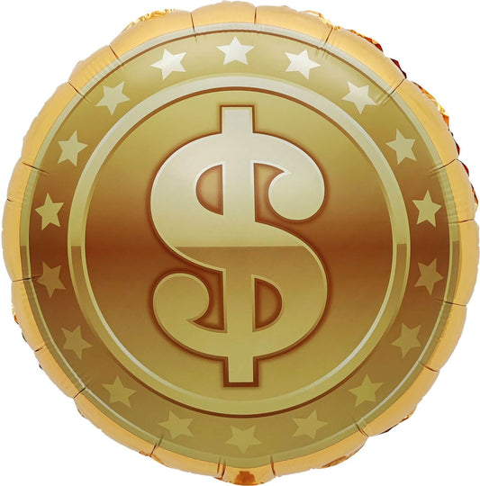 18" Dollar Sign Mylar Balloon