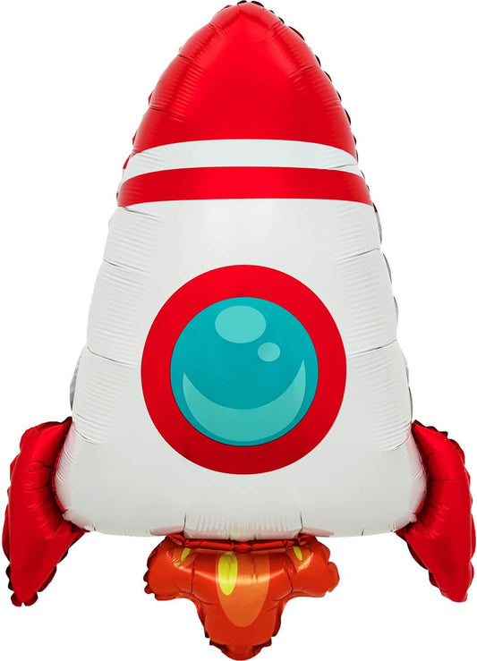 30" Rocket Ship Mylar Balloon