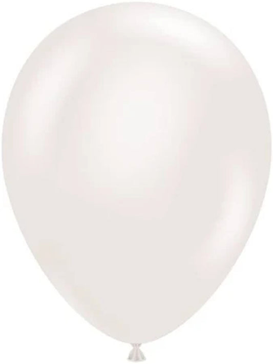 Pearl White Latex Balloon