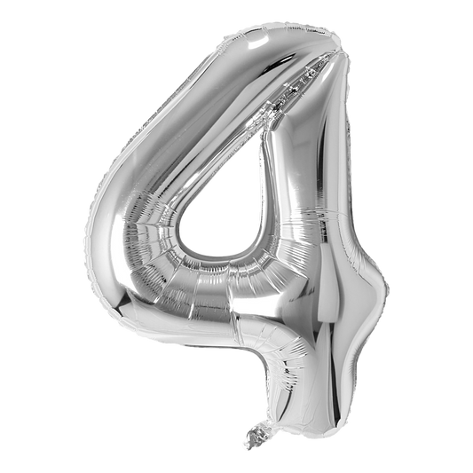 Number Four Mylar Balloon 40"