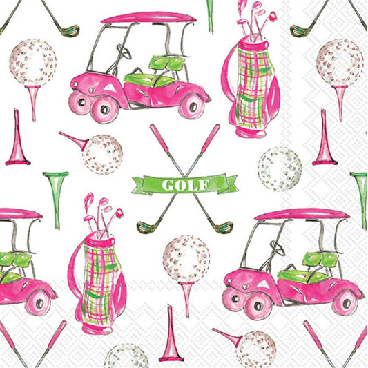 Paper Cocktail Napkins Pack of 20 Girly Golf Rosanne Beck