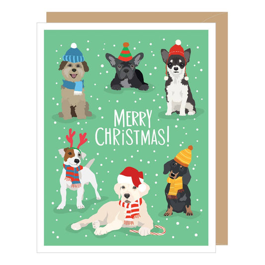 Holiday Dogs Christmas Card