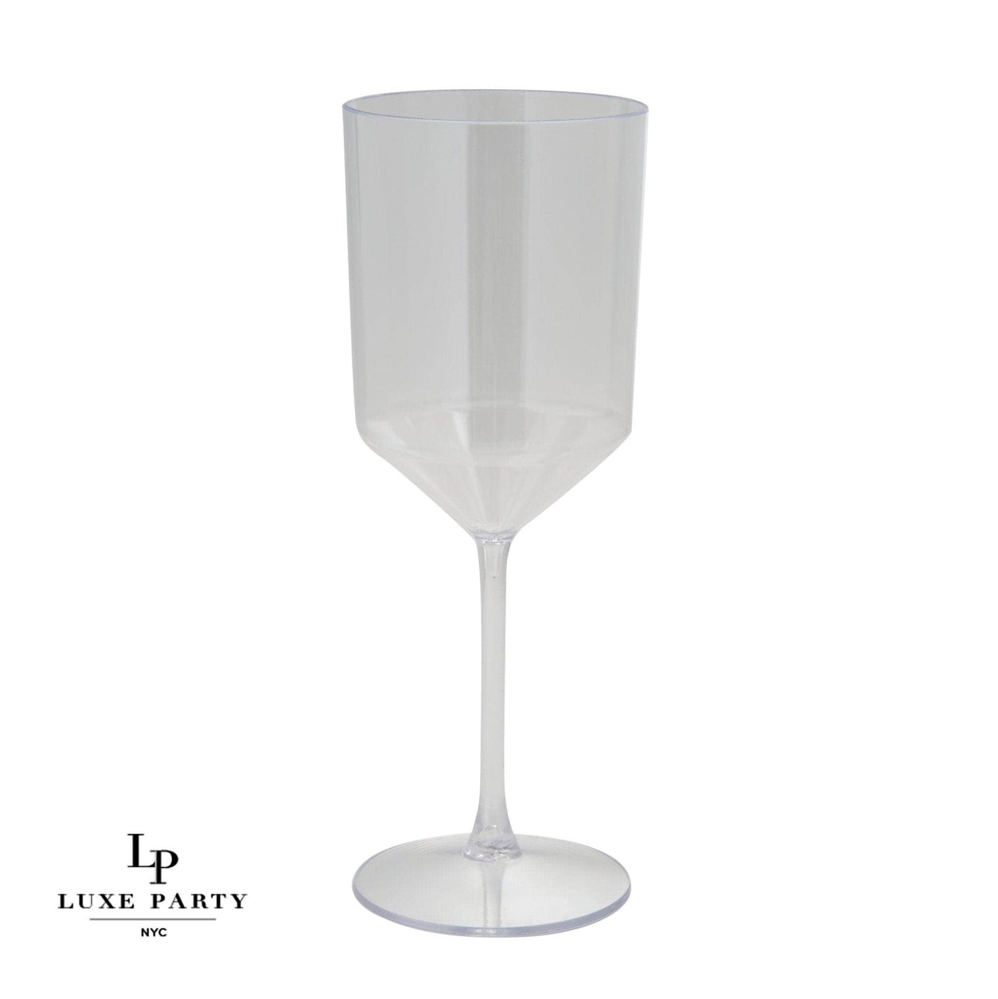 Upscale Clear Plastic Wine Cups | 4 Cups