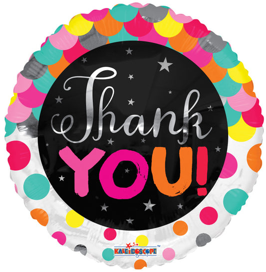 Thank You Dots Mylar balloon 18"