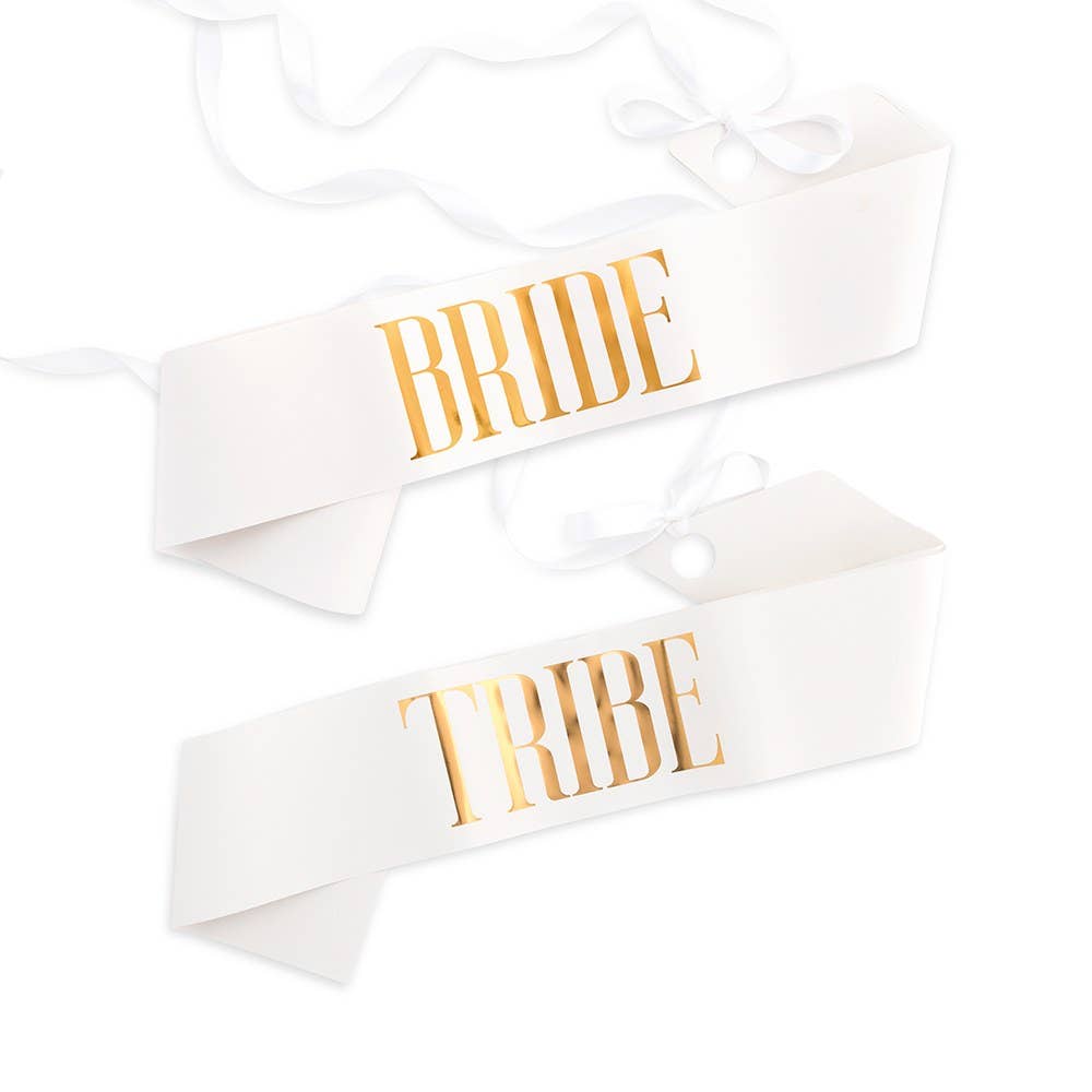 Paper Bachelorette Party Sash - "Bride"