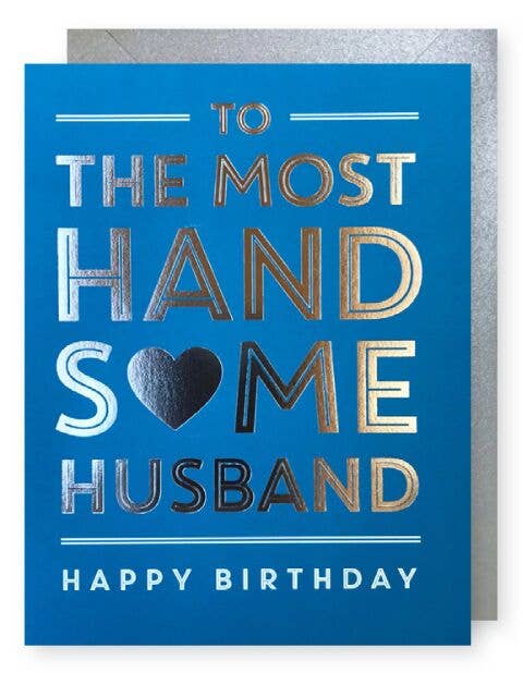 Handsome Husband Birthday card