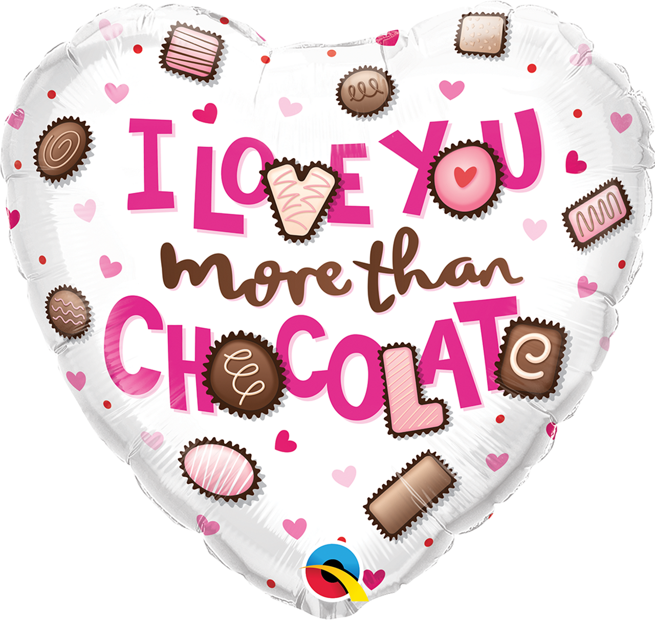 I Love You More Than Chocolate Foil balloon 18"
