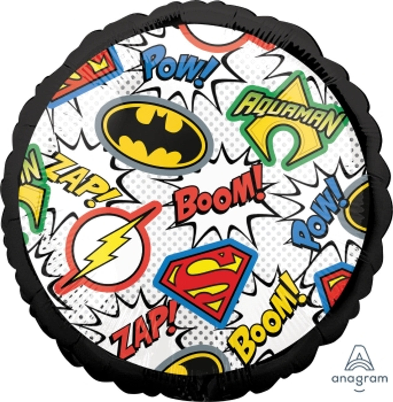 Superman/batman/Aquaman Foil balloon- Justice League logos
