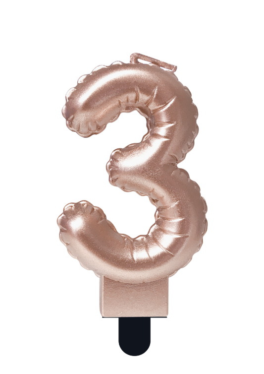 Balloon candle Rose Gold- 3
