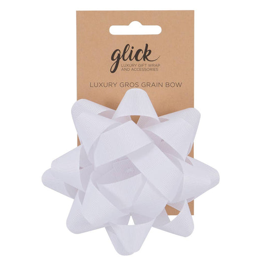 FABRIC BOW- WHITE