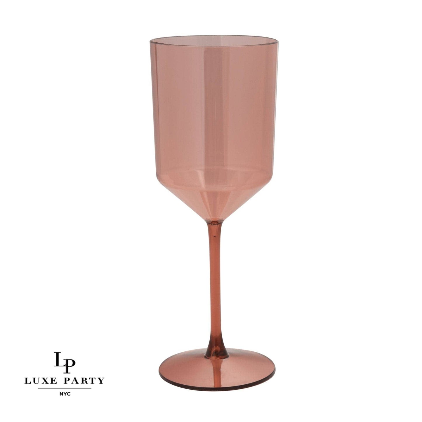Upscale Rose Plastic Wine Cups | 4 Cups