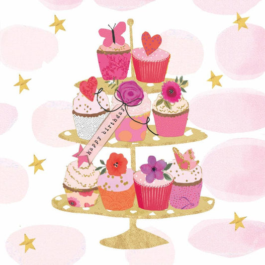 HAPPY CUPCAKES 5"x5"