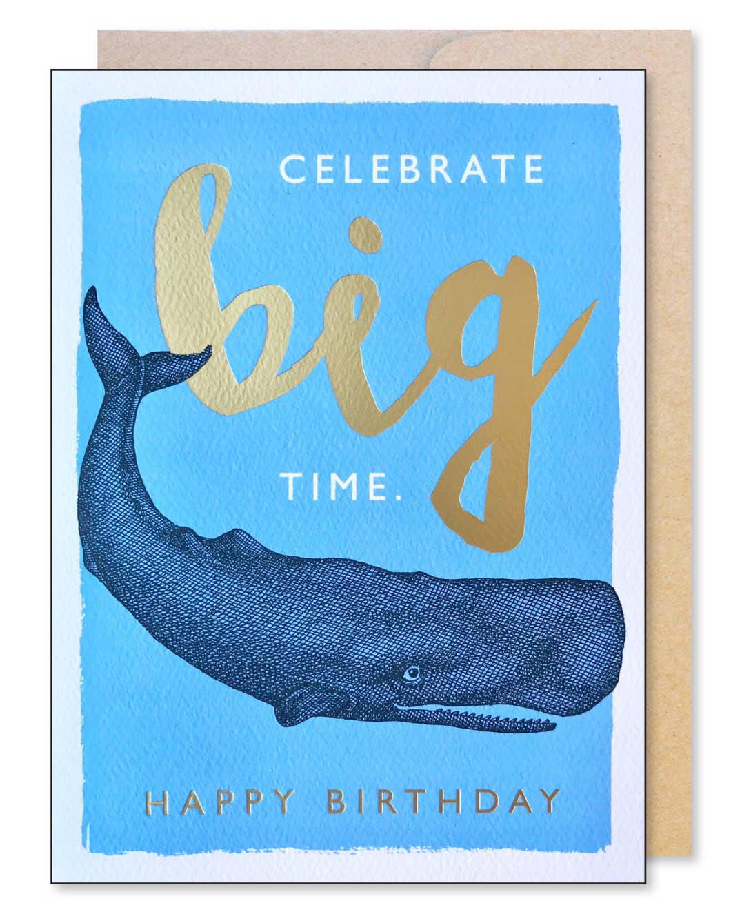 Celebrate Big Time Whale Birthday card