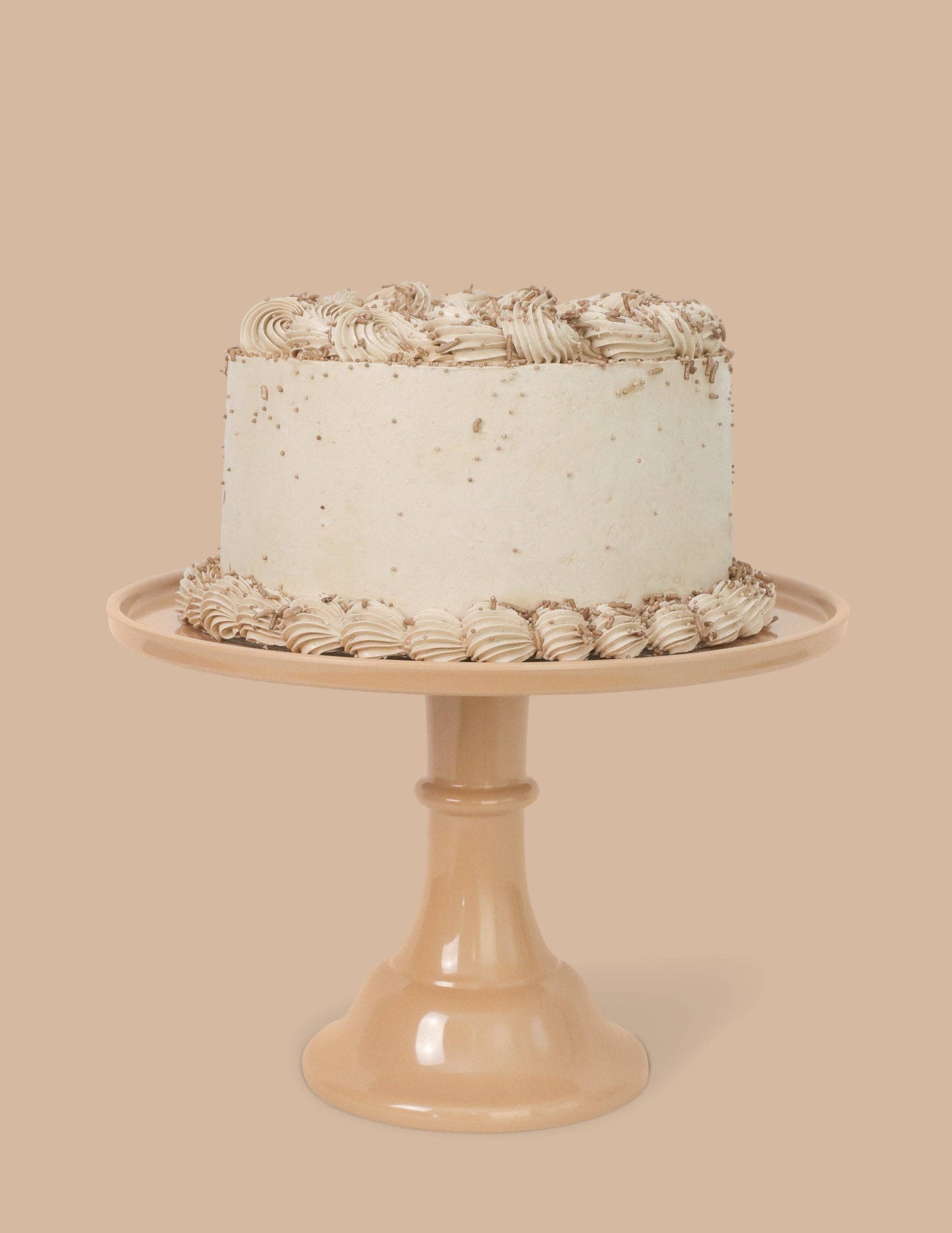 Melamine Cake Stand- Latte Brown
