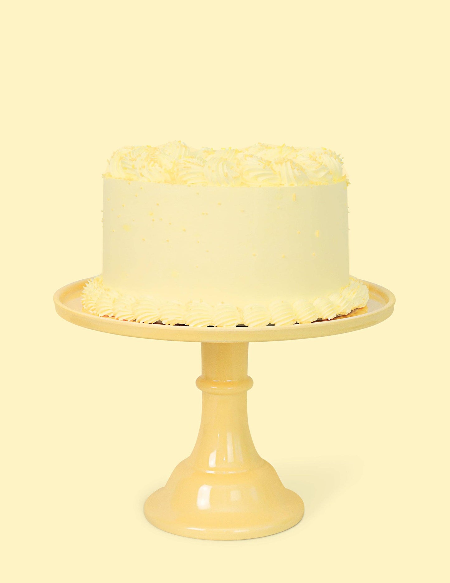 Melamine Cake Stand- Daisy Yellow