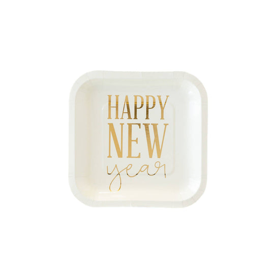 Happy New Year 7" Plate- Holiday Plates