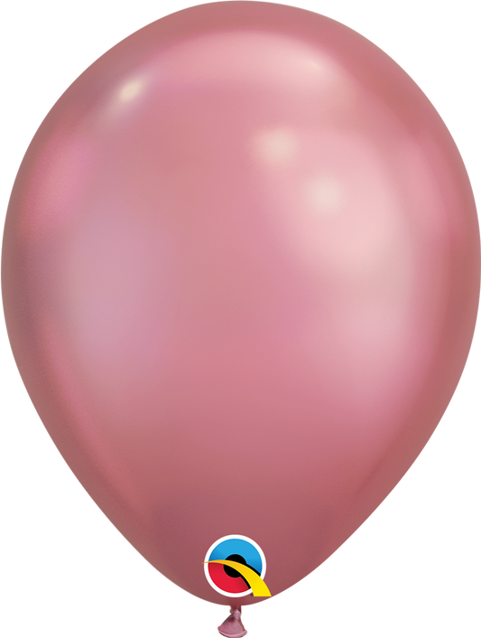 Chrome Mauve Latex Balloon 11"