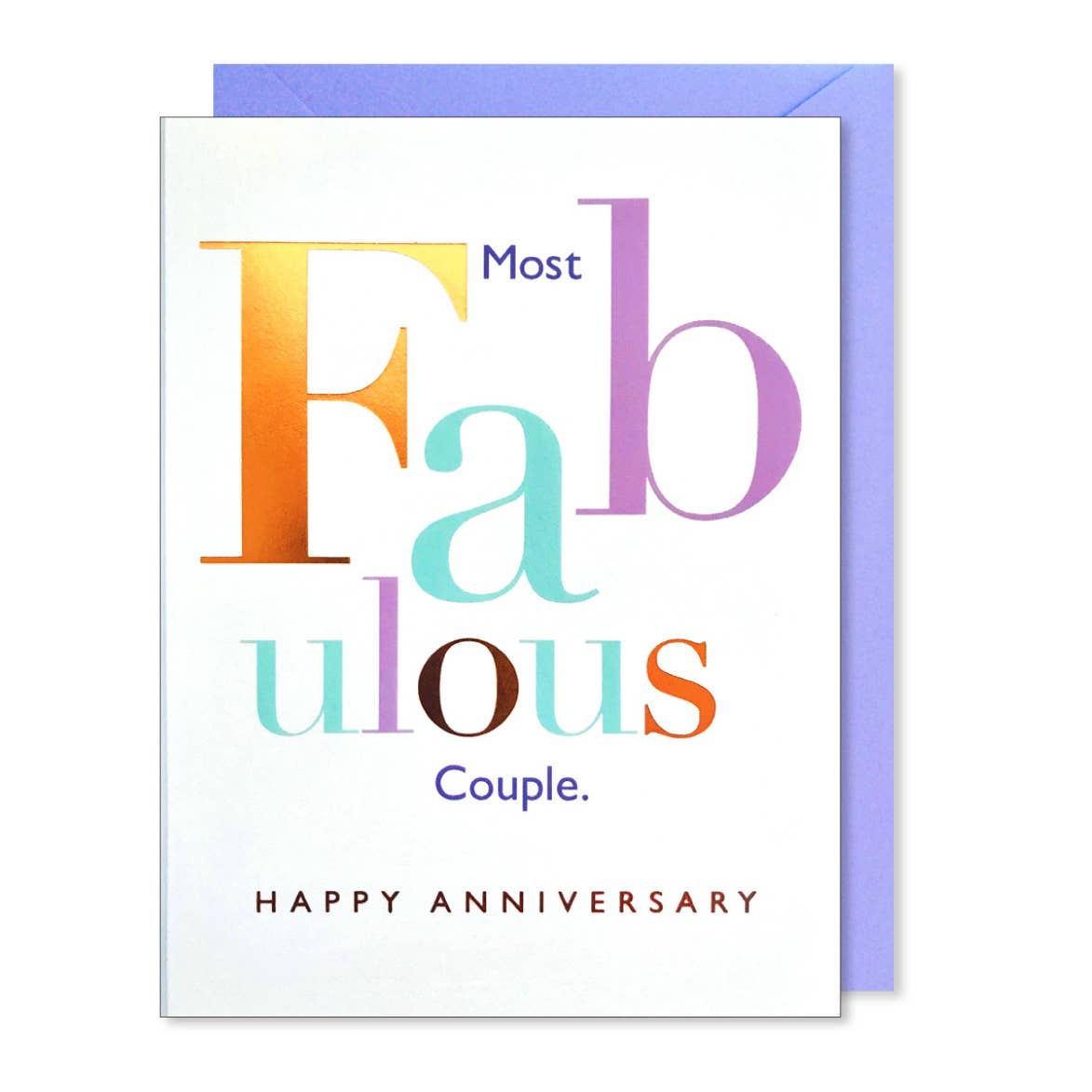 Fabulous Couple Anniversary card
