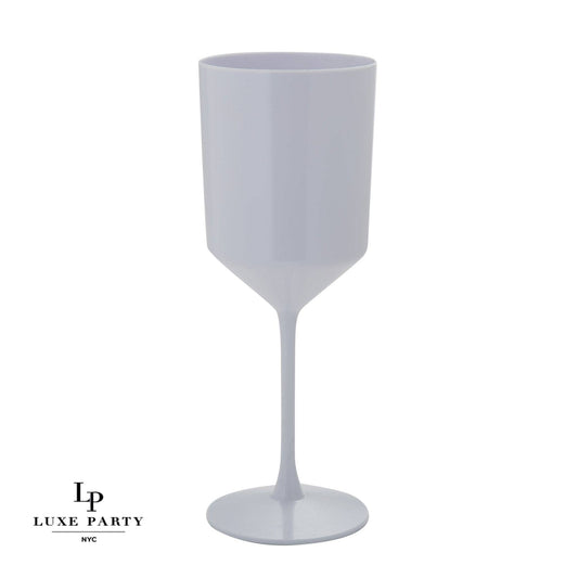 Upscale White Plastic Wine Cups | 4 Cups